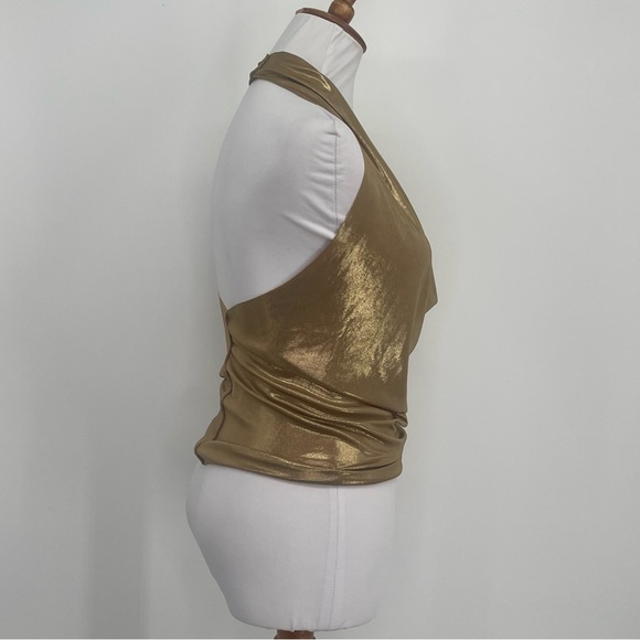 Maleva Reversible Tango Dance Halter Top - Picture 2 of 5